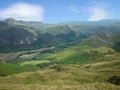 Looking down on Great Langdale, Lake District Royalty Free Stock Photo