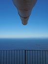 Looking down a gun barrel on Rock of Gibraltar Royalty Free Stock Photo