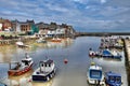 Looking down on the harbour at Bridlington Royalty Free Stock Photo