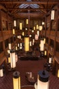 Looking Down On Historic Hotel Atrium