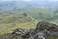 Looking down from Horn Crag, Lake District