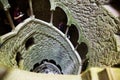 Looking down Initiation well of Quinta da Regaleira