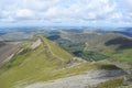 Looking down Ladyside Pike ridge from Hopegill Head, Lake District Royalty Free Stock Photo