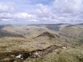 Looking down the long ridge of Hartsop Above How, Lake District Royalty Free Stock Photo