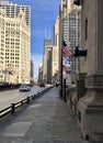 Looking Down Michigan Avenue Bridge