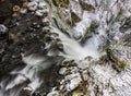 Looking Down Multnomah Falls Royalty Free Stock Photo