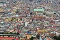 Central Naples viewed from  Castel Sant Elmo, Italy Royalty Free Stock Photo