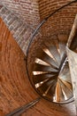 Medieval spiral staircase Royalty Free Stock Photo