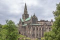 Looking Down onto Glasgow Cathedral from the Necropolis Royalty Free Stock Photo