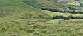 Panoramic view of Whitemoor Clough Royalty Free Stock Photo