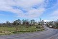 Dundonald Castle and the Old Church Royalty Free Stock Photo