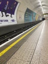 London Underground Tube Station Platform - Chancery Lane Royalty Free Stock Photo