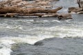 Looking down at The Rapids on the James River Royalty Free Stock Photo