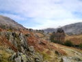 Looking down rugged valley area, Lake District Royalty Free Stock Photo