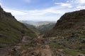 Looking down on Sani Pass Royalty Free Stock Photo