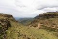 Looking down on Sani Pass Royalty Free Stock Photo