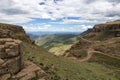 Looking down Sani Pass from the top of the Drakensberg Royalty Free Stock Photo