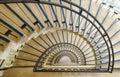 Semicircular styled winding stair