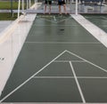 Looking Down a Shuffleboard Court Royalty Free Stock Photo