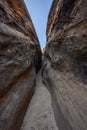 Looking Down Slot Canyon