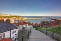 Early morning in Whitby on the Yorkshire Coast Royalty Free Stock Photo