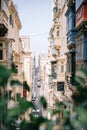 Looking down St Ursula Street. Valletta, Malta