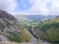 Looking down from Stang End to Greenside, Lake District