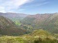 Borrowdale seen from Eagle Crag area, Lake District Royalty Free Stock Photo