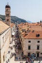 Portrait crop of Dubrovniks Stradun