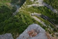 Looking down to canyon Verdon from an overlook