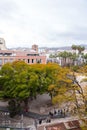 Looking down to the coastal districts of Malaga, Spain Royalty Free Stock Photo