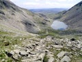 Looking down to Goat`s Water, Coniston