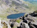 Looking down to Goats Water, Coniston Royalty Free Stock Photo