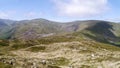 Looking down to Greenside lead mining tips near Glenridding Royalty Free Stock Photo