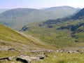 Looking down to Nethermost Cove, Lake District Royalty Free Stock Photo