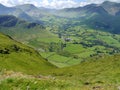 Looking down to Newlands valley from Catbells, Lake District