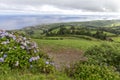 Looking down to Riberia Seca and Vila Franca do Campo