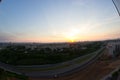 Looking down on to the streets of Kazan city russia Royalty Free Stock Photo