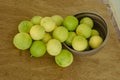 Looking Down On Toppled Lime Bowl