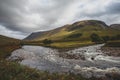 Looking down Glen Etive. Landscape. Royalty Free Stock Photo