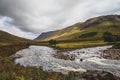 Looking down Glen Etive. Landscape. Royalty Free Stock Photo