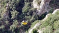 Yellow Cable Car Montserrat