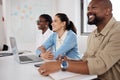 Looking forward to working together. a group of businesspeople having a meeting in a modern office. Royalty Free Stock Photo