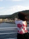 Looking at Giglio island, Tuscany, Italy