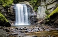 Looking Glass Falls in Pisgah Forest, NC Royalty Free Stock Photo