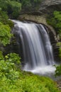 Looking Glass Falls, Pisgah National Forest near Brevard, NC Royalty Free Stock Photo