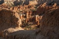 Looking Through Hoodoo Wall Toward The Amphitheater In Bryce Royalty Free Stock Photo