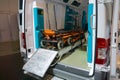 Looking inside the ambulence Royalty Free Stock Photo