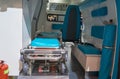 Looking inside the ambulence Royalty Free Stock Photo