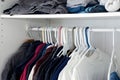 Looking inside closet Royalty Free Stock Photo